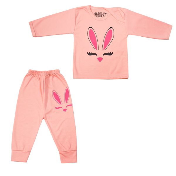 ست تی شرت و شلوار نوزادی مدل خرگوش کوچولو