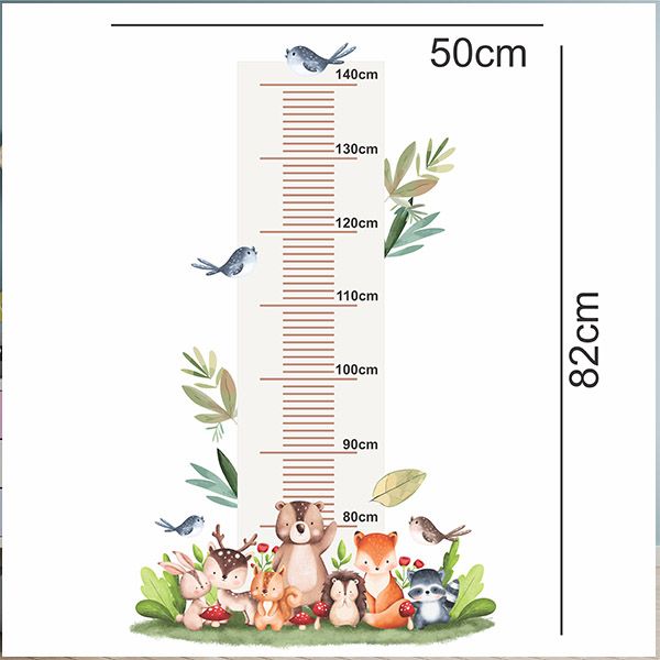 استیکر اندازه گیری قد کودک راتیانا مدل جنگل حیوانات 2