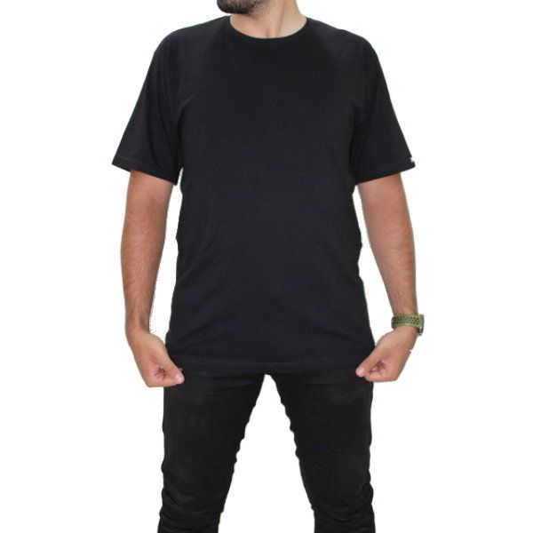 تی شرت آستین کوتاه مردانه مدل M24 رنگ مشکی