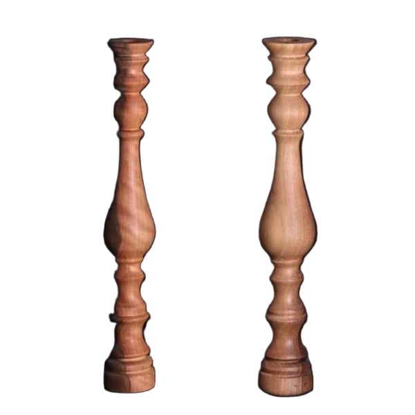 شمعدان مدل چوبی کد 117 مجموعه 2 عددی