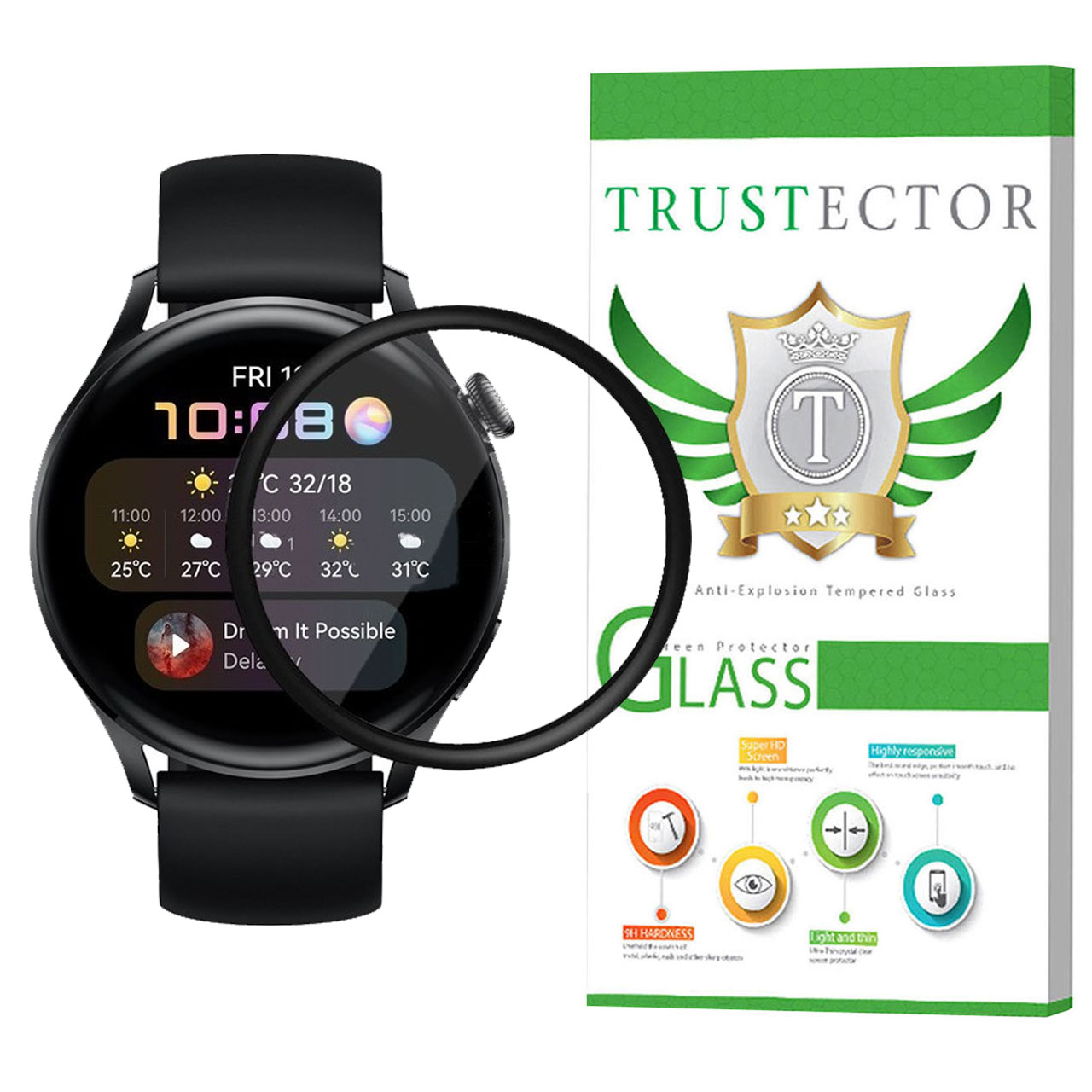 محافظ صفحه نمایش تراستکتور مدل PMMAWT مناسب برای ساعت هوشمند هوآوی Watch 3 Active Edition
