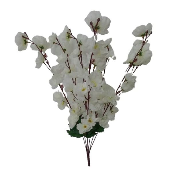 گل مصنوعی مدل بوته شکوفه گیلاس مجموعه 2 عددی