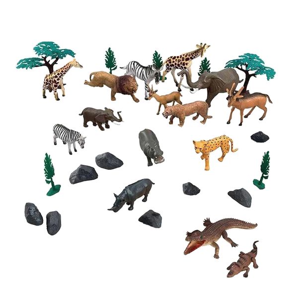 فیگور حیوانات انیمال پلنت مدل Wild Animal کد D6601 مجموعه 30 عددی