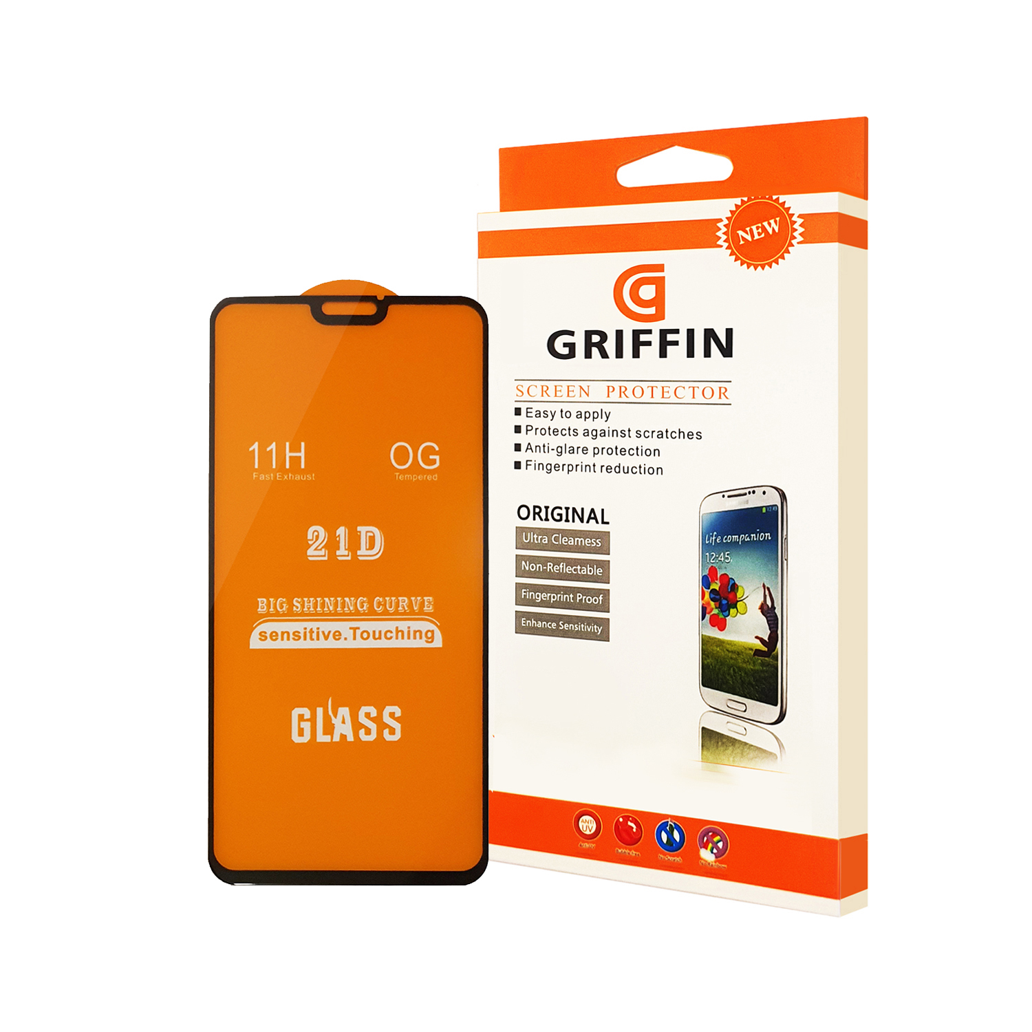 محافظ صفحه نمایش گریفین مدل F21 GN to مناسب برای گوشی موبایل هوآوی Y8s