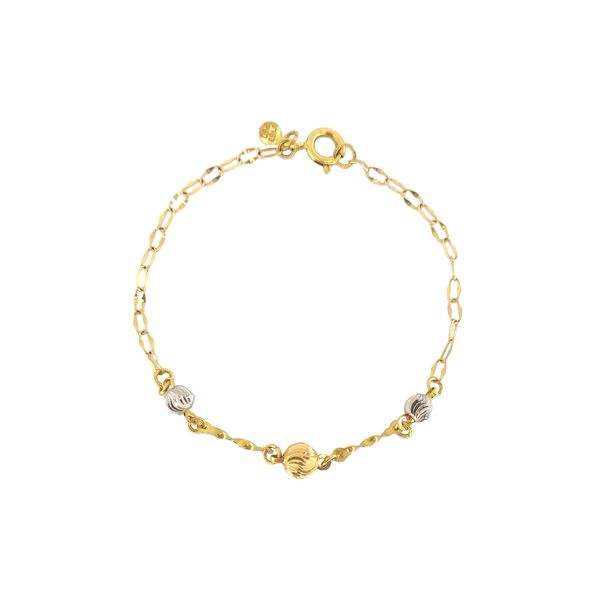 دستبند طلا 18 عیار زنانه طلا و جواهرسازی افرا مدل 238