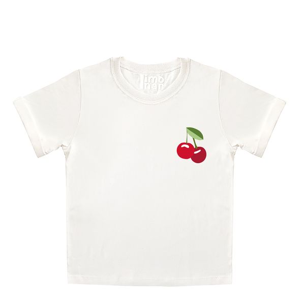 تی شرت آستین کوتاه دخترانه لیمونار گالری مدل آلبالو