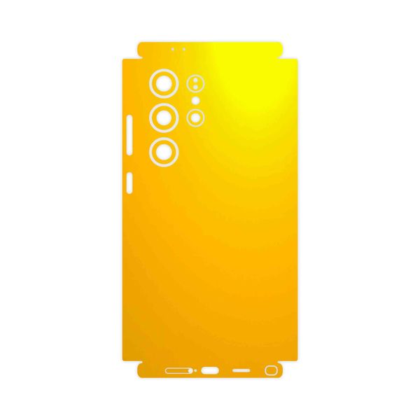 برچسب پوششی ماهوت مدل Matte-Deep-Mustard-FullSkin مناسب برای گوشی موبایل سامسونگ Galaxy S24 Ultra