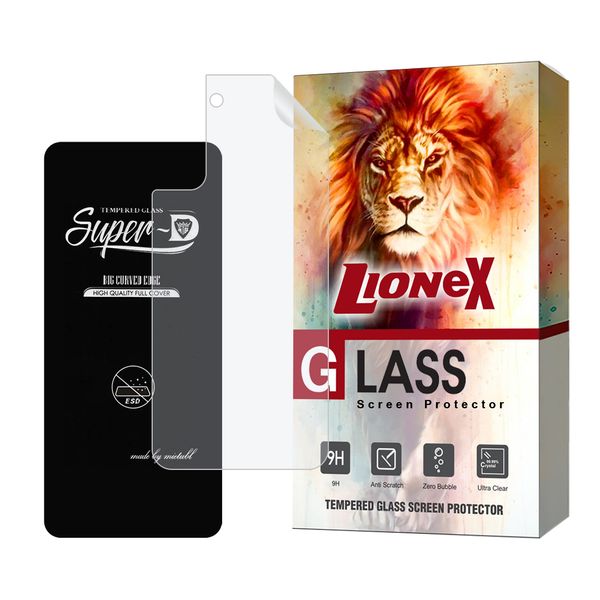 محافظ صفحه نمایش لایونکس مدل SUPNABKLI مناسب برای گوشی موبایل سامسونگ Galaxy S21 Plus 5G به همراه محافظ پشت گوشی هیدروژل