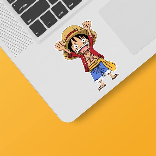 استیکر لپ تاپ و موبایل بووم طرح Anime One Piece مدل Luffy Dono کد TR124