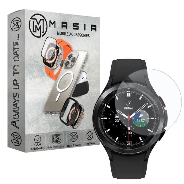 محافظ صفحه نمایش مسیر مدل Tempered Glass مناسب برای ساعت هوشمند سامسونگ Galaxy Watch 4 Classic 42mm