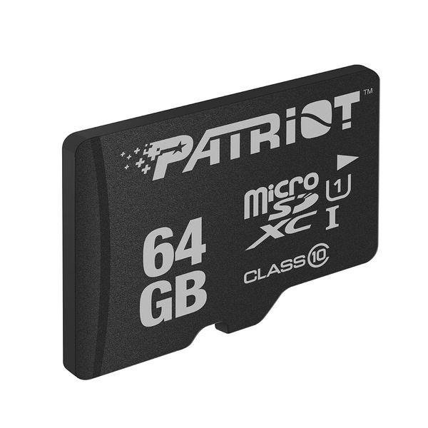 کارت حافظه microSDXC پتریوت مدل LX کلاس 10 استاندارد UHS-I U1سرعت 80MBps ظرفیت 64 گیگابایت 