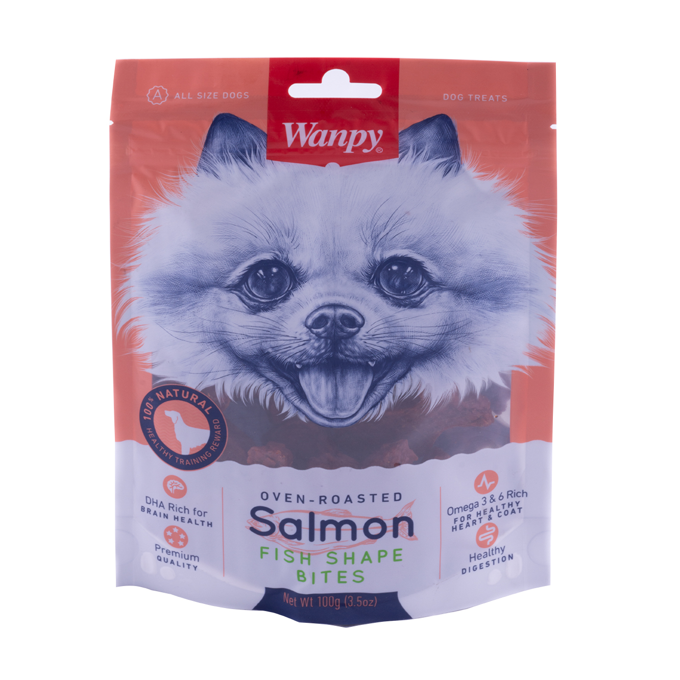 غذای تشویقی سگ ونپی مدل Salmon وزن 100 گرم