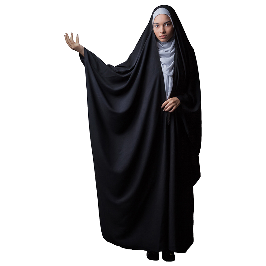 چادر عبایی حجاب فاطمی مدل جده ژورژت کد Jor 7820