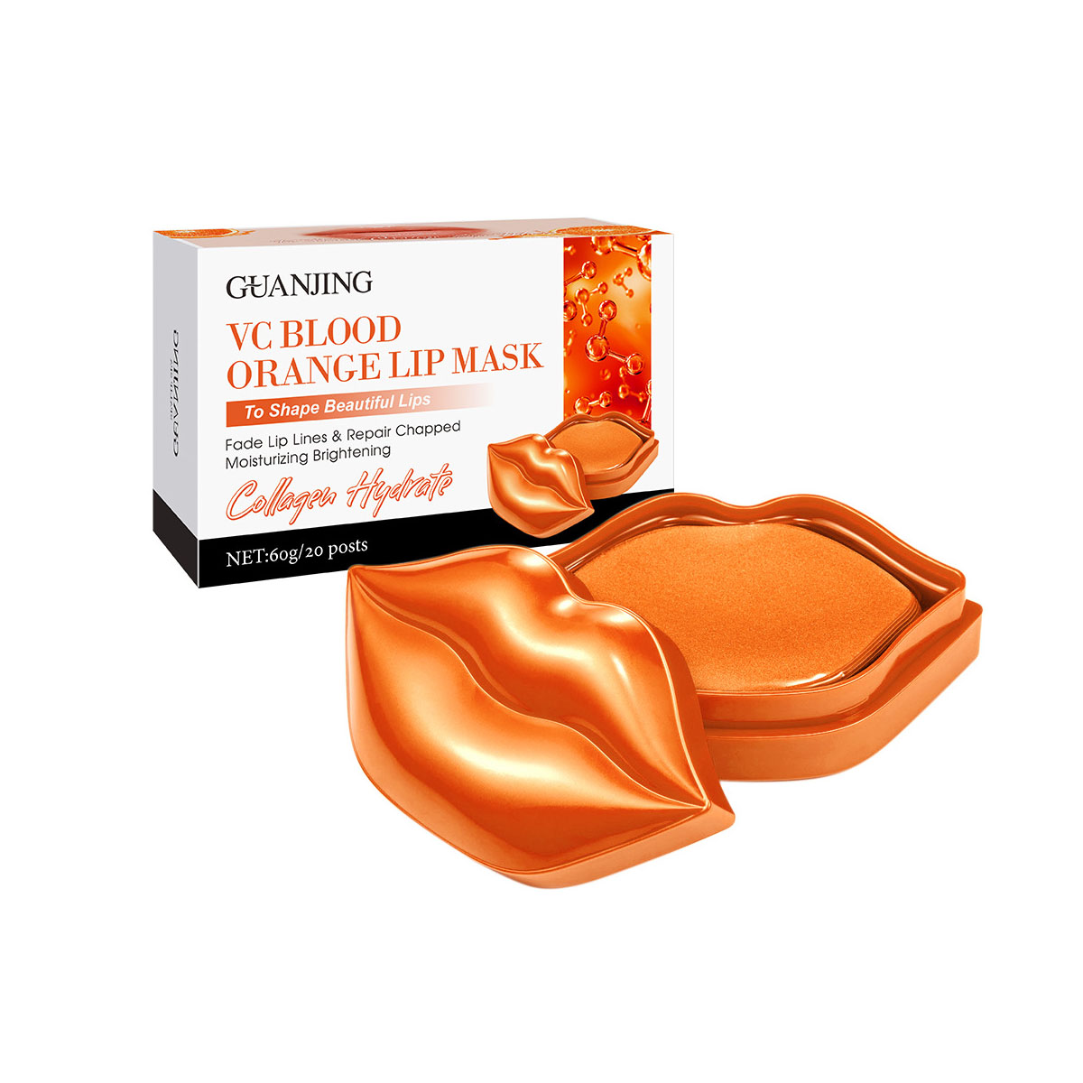  ماسک لب گوانجینگ مدل orange حجم 60 میلی لیتر بسته 20 عددی 