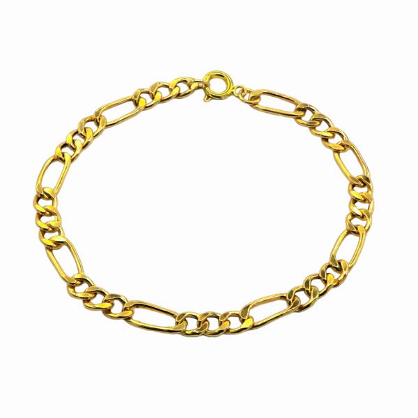 دستبند طلا 18 عیار زنانه مدل 018 طرح فیگارو
