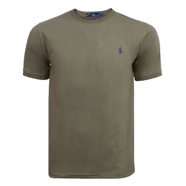 تی شرت آستین کوتاه مردانه مدل یقه گرد رنگ صدری