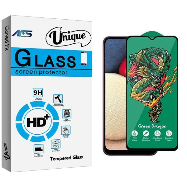 محافظ صفحه نمایش ای اف اس مدل Unique Green_Dragon مناسب برای گوشی موبایل سامسونگ Galaxy A02s