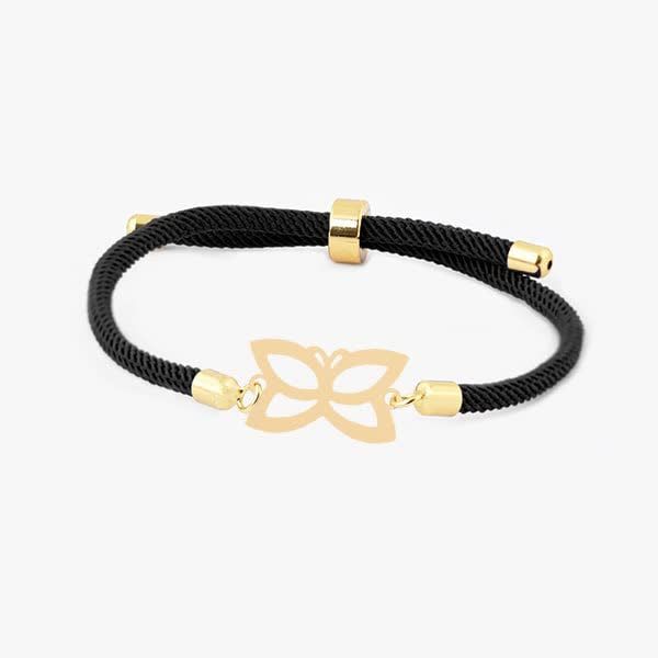 دستبند طلا عیار 18 زنانه طلای کامک مدل پروانه