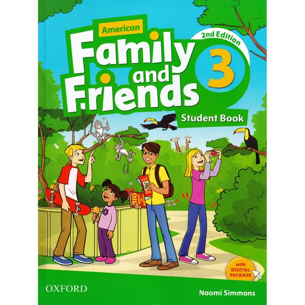 کتاب Family and Friends 2nd 3 اثر Naomi Simmons انتشارات Oxford دو جلدی