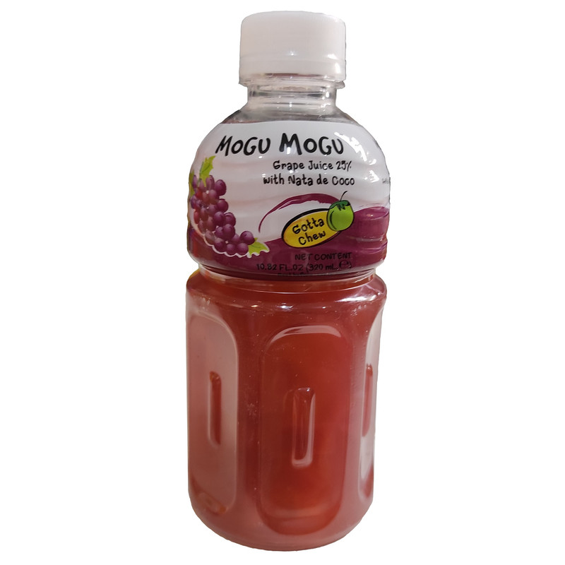 نوشیدنی تکه نارگیل با طعم انگور موگو موگو - 320 میلی لیتر بسته 6 عددی