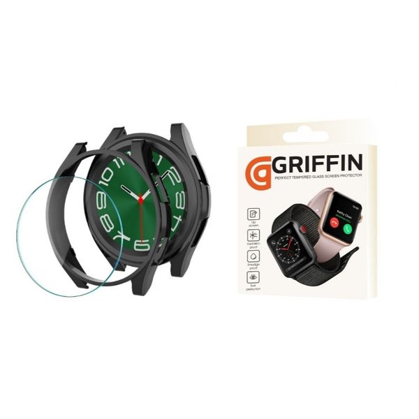 کاور گریفین مدل Full مناسب برای ساعت هوشمند سامسونگ Galaxy Watch 6 classic 47mm به همراه محافظ صفحه نمایش