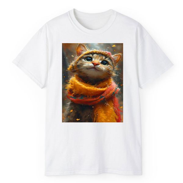 تی شرت آستین کوتاه مردانه مدل گربه کد 1748