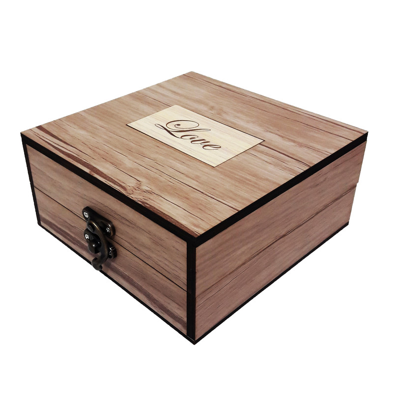 جعبه هدیه چوبی آیهان باکس مدل 66