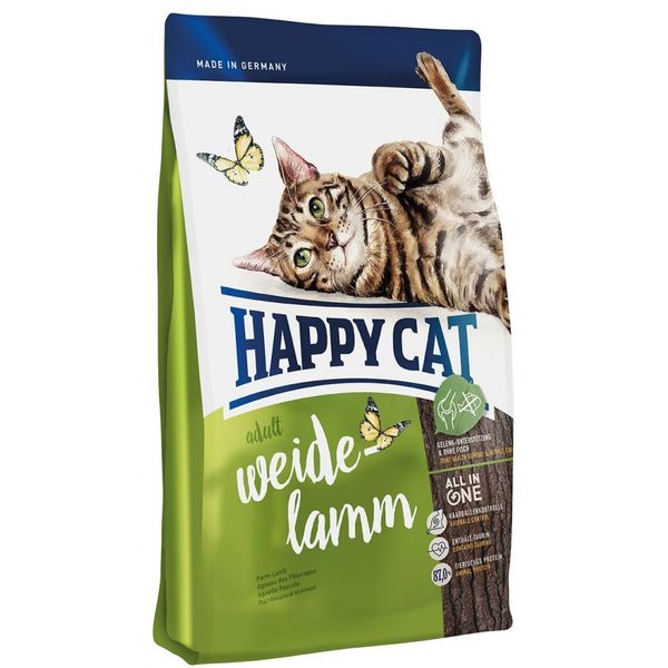 غذای خشک گربه هپی کت مدل WEIDE LAMM وزن ۴ کیلوگرم