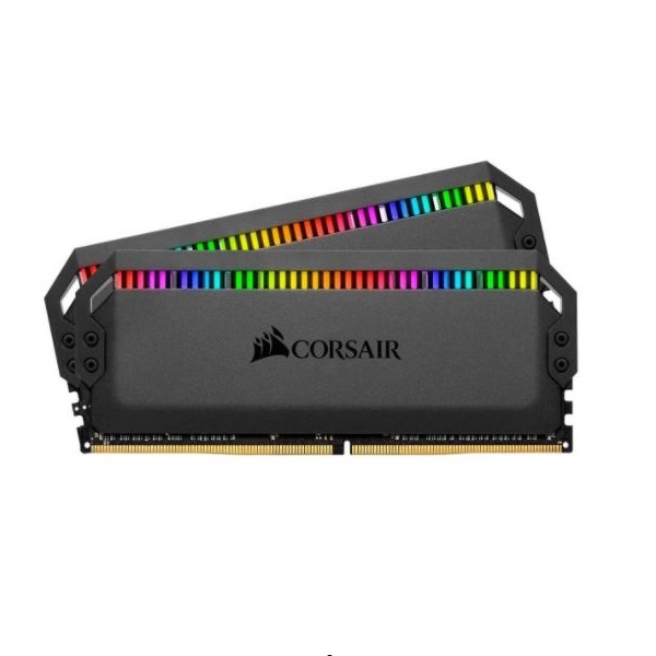 رم دسکتاپ DDR4 دو کاناله 3200 مگاهرتز CL18 کورسیر مدل DOMINATOR PLATINUM RGB ظرفیت 32 گیگابایت