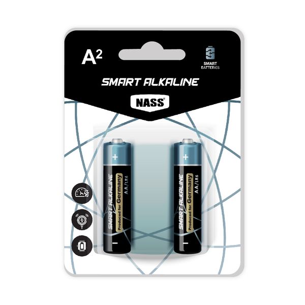 باتری قلمی ناس مدل Smart alkaline بسته 2 عددی