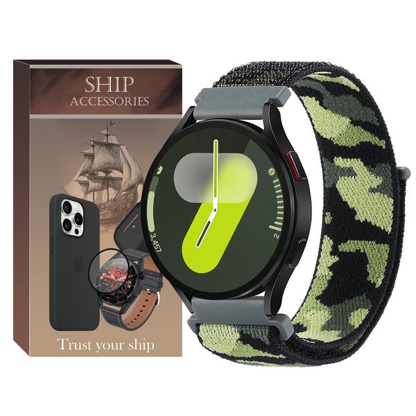 بند شیپ مدل Nylon Army SH مناسب برای ساعت هوشمند سامسونگ Galaxy Watch 7 44mm / Galaxy Watch 7 40mm
