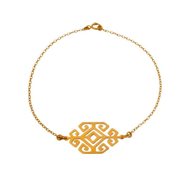 دستبند طلا 18 عیار زنانه عدنان مدل RM3