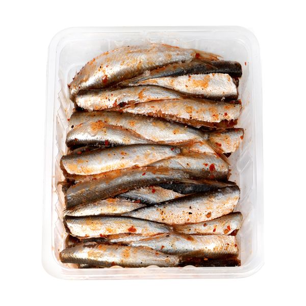 ماهی کیلکا مرینت منجمد با سس هالوپینو کیان ماهی خزر - 350 گرم