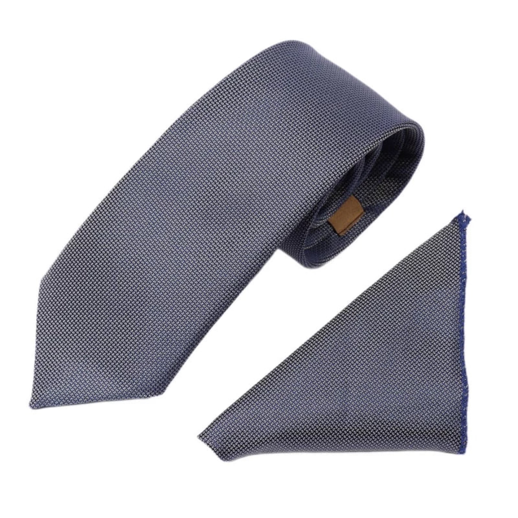 ست کراوات و دستمال جیب مردانه نسن طرح آکسفورد مدل SH12