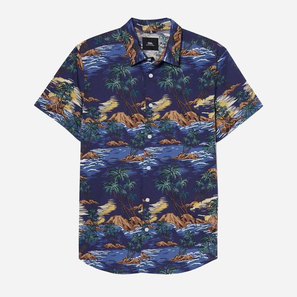 پیراهن آستین کوتاه مردانه سی اند ای مدل هاوایی