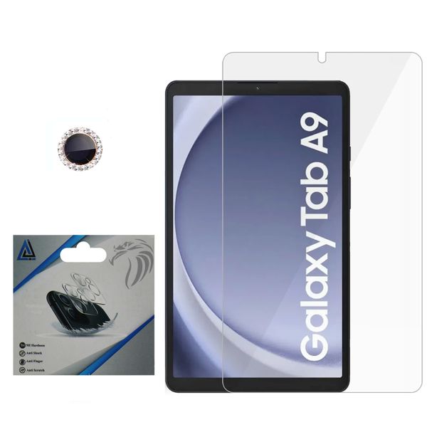 محافظ صفحه نمایش مدل Diamond_5G Ultra مناسب برای تبلت سامسونگ (Galaxy Tab A9 8.7 (X110-X115 به همراه محافظ لنز دوربین