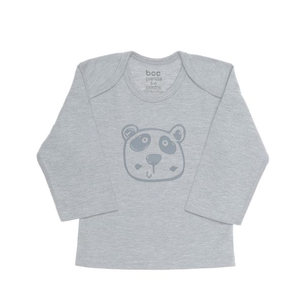 تی شرت آستین بلند نوزادی بی سی سی مدل Panda
