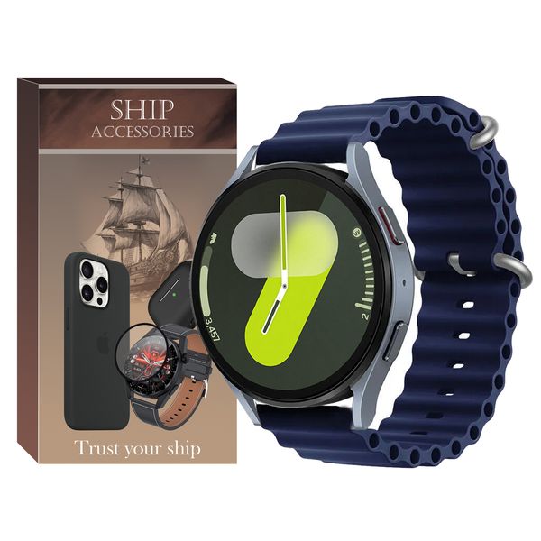 بند شیپ مدل Ocean SH مناسب برای ساعت هوشمند سامسونگ Galaxy Watch 4/5/6/7/FE سایز 40/43/44/46/47 میلی متری