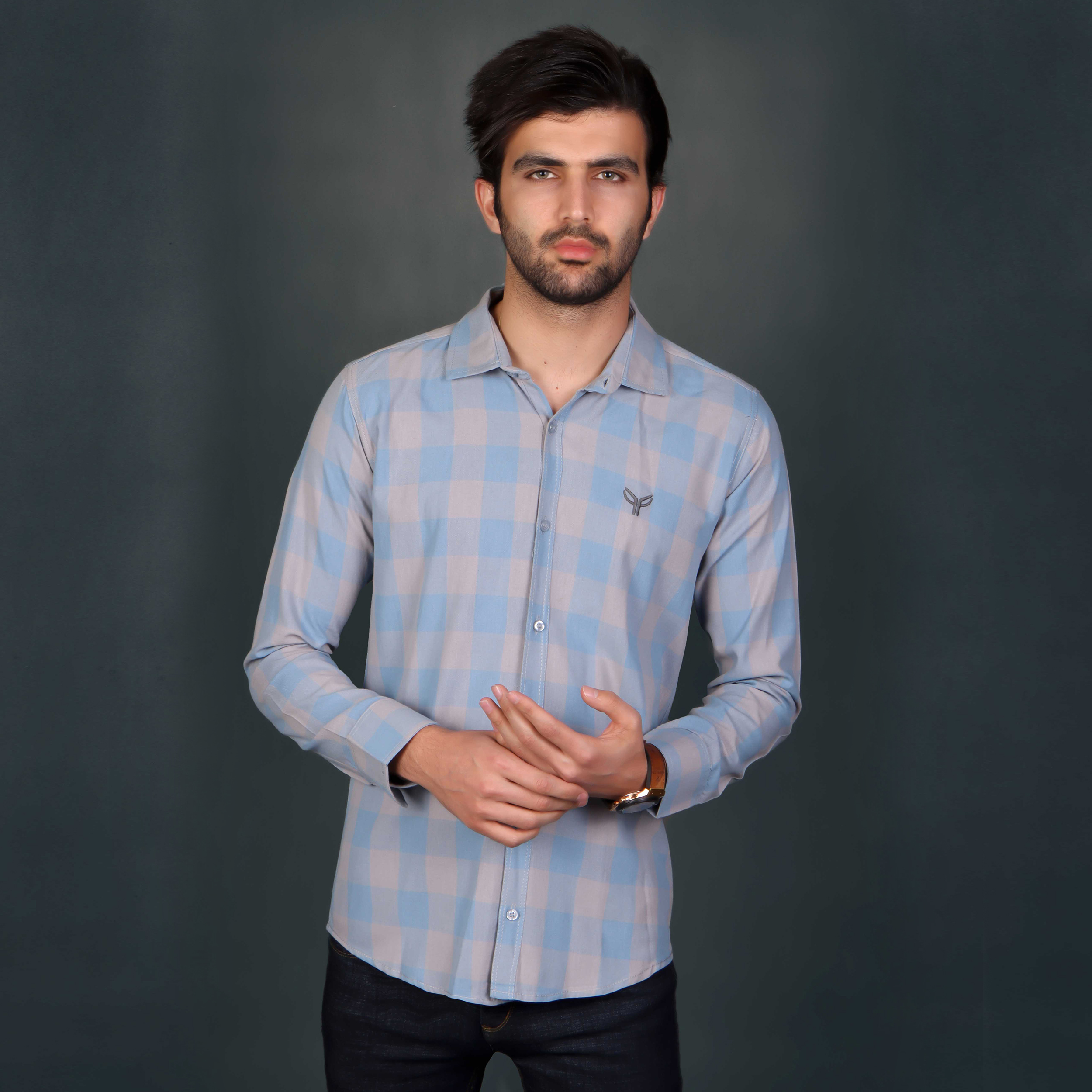 پیراهن آستین بلند مردانه پیکی پوش مدل M02554