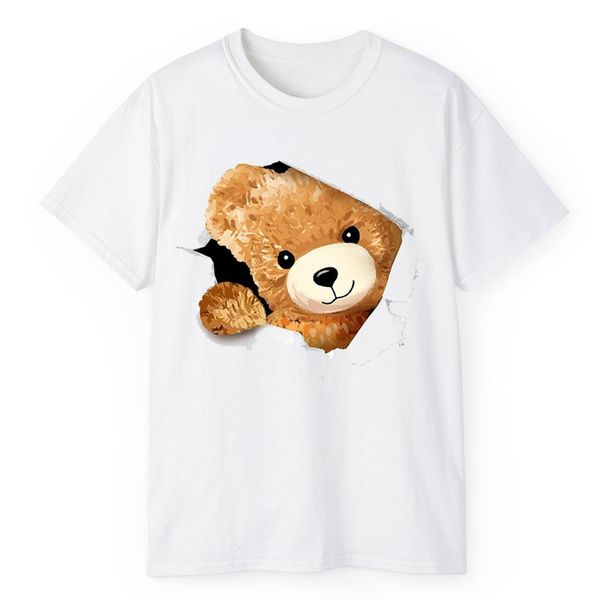 تی شرت آستین کوتاه مردانه مدل خرس تدی کد 887