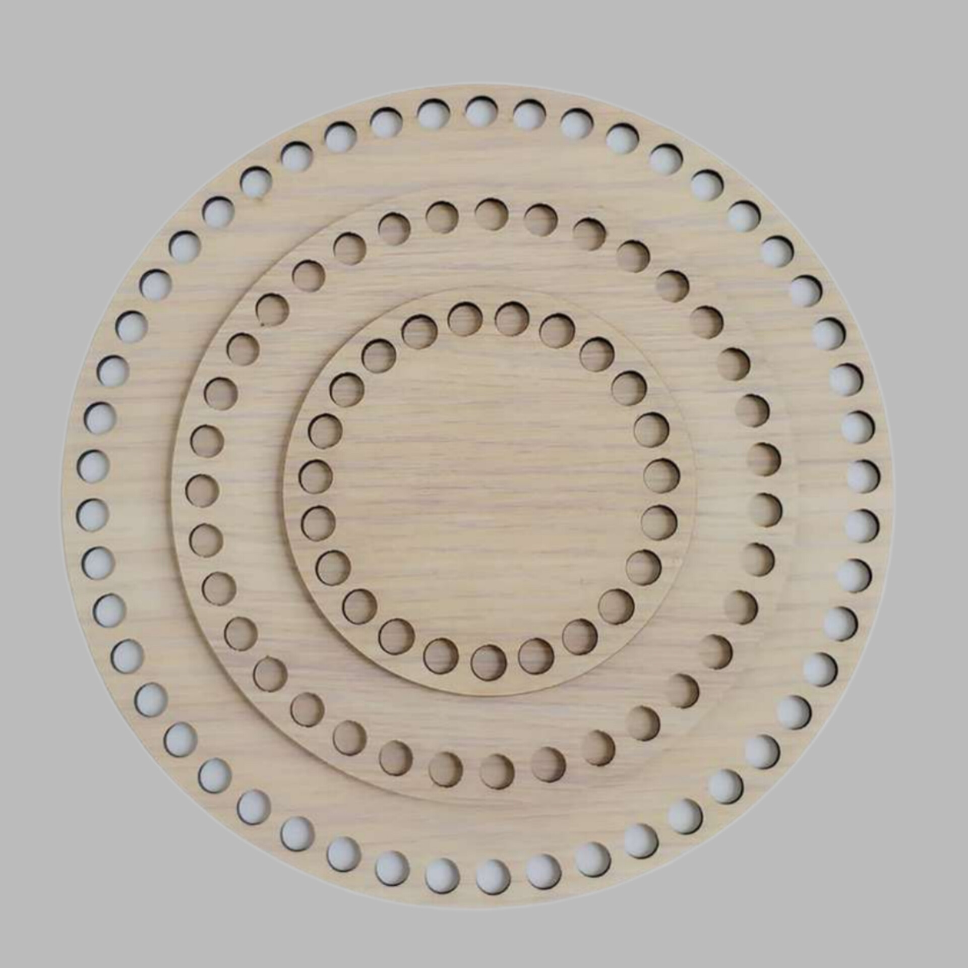 کفی تریکو بافی مدل دایره 20 و 15 و 10 مجموعه 3 عددی