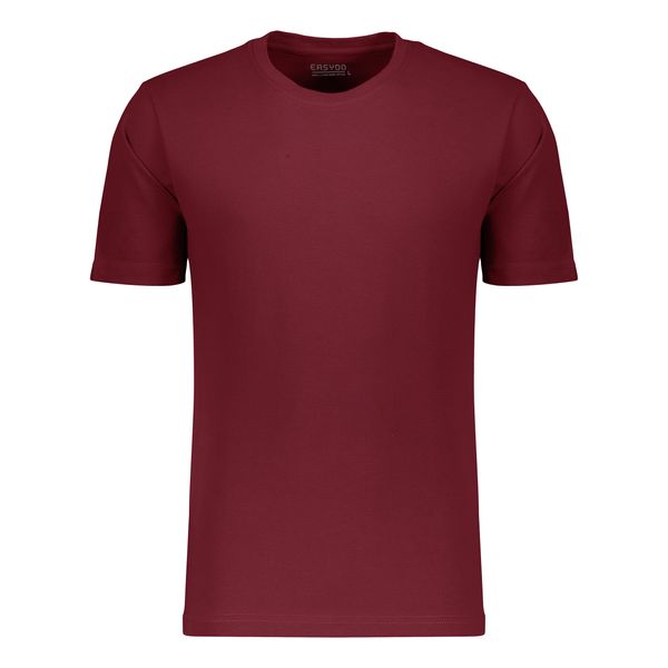 تی شرت آستین کوتاه مردانه ایزی دو مدل 993014 رنگ زرشکی