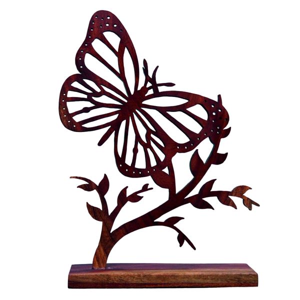 مجسمه چوبی مدل پروانه