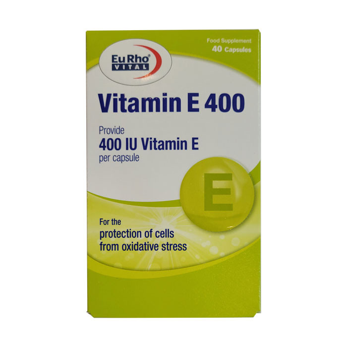 کپسول ویتامین ای 400 واحد یوروویتال بسته 40 عددی