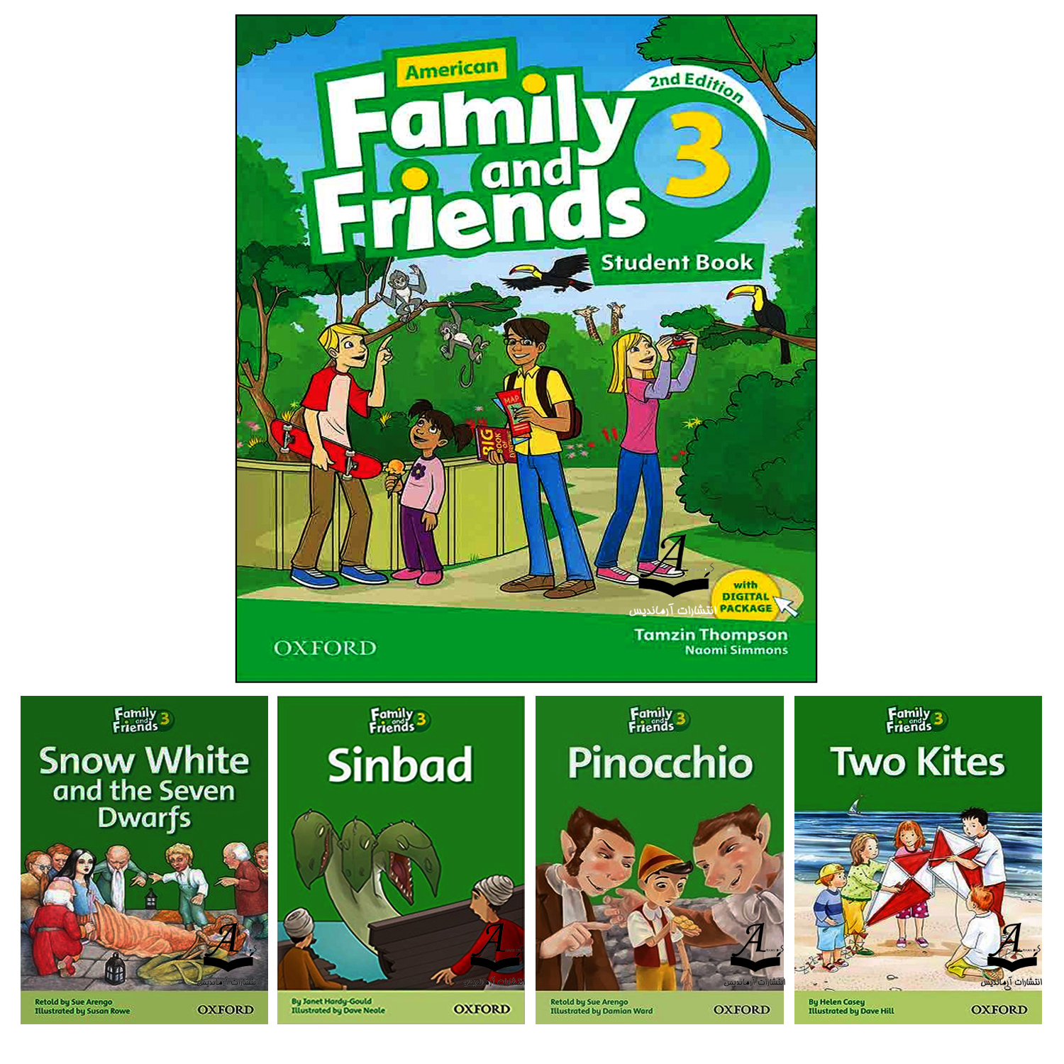 کتاب Family And Friends 3 اثر جمعی از نویسندگان انتشارات آرماندیس پنج جلدی