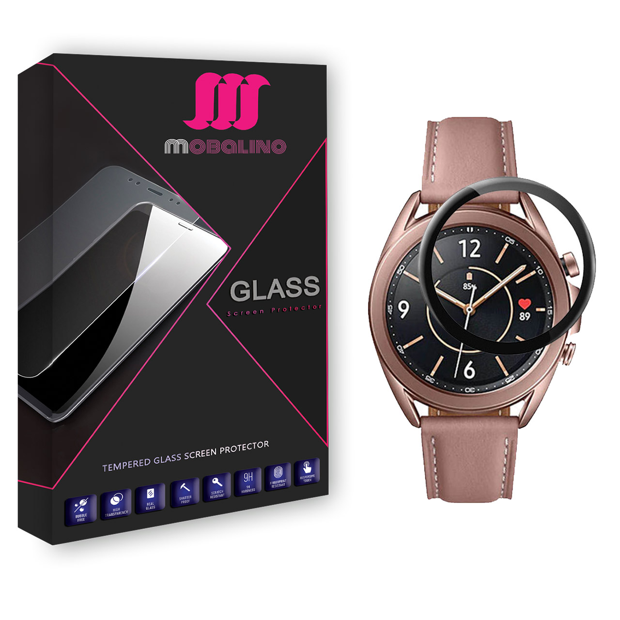 محافظ صفحه نمایش موبالینو مدل PMMA مناسب برای ساعت هوشمند سامسونگ Galaxy Watch3 45 mm