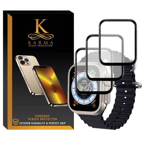 محافظ صفحه نمایش کارما مدل KA-PM مناسب برای اپل واچ سری 8 Ultra 49mm بسته سه عددی