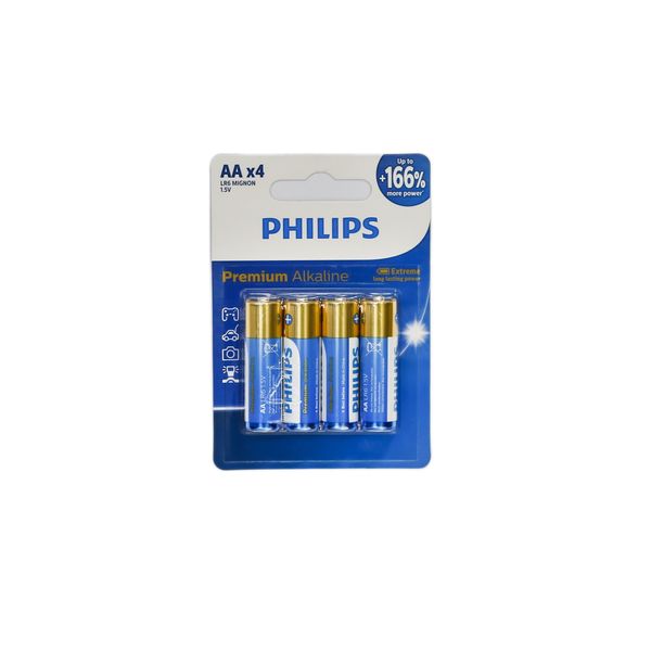 باتری قلمی فیلیپس مدل  LR06M4B/40 بسته چهار عددی