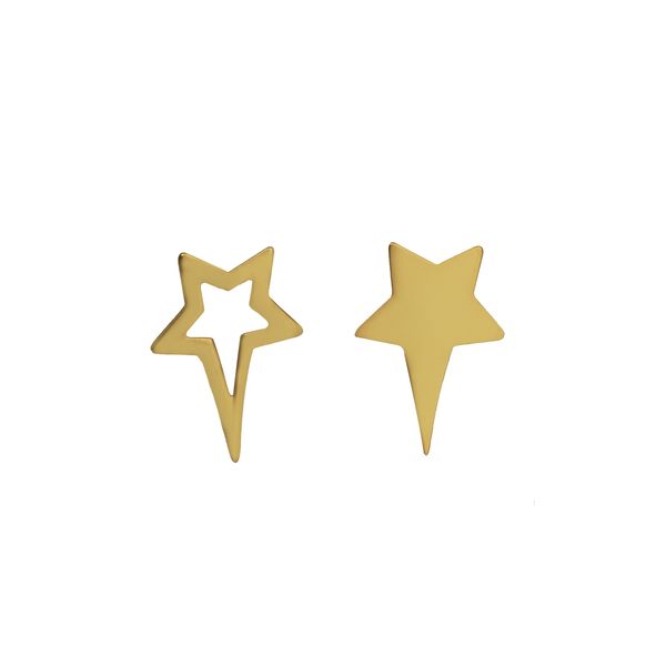 گوشواره طلا 18 عیار زنانه مدل ستاره  P1052