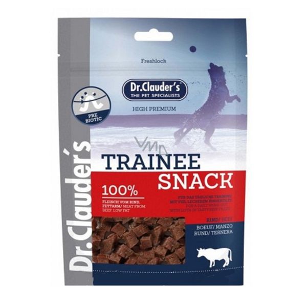 غذای تشویقی سگ دکتر کلادرز مدل Trainee snack - Beef - low fat وزن 80 گرم